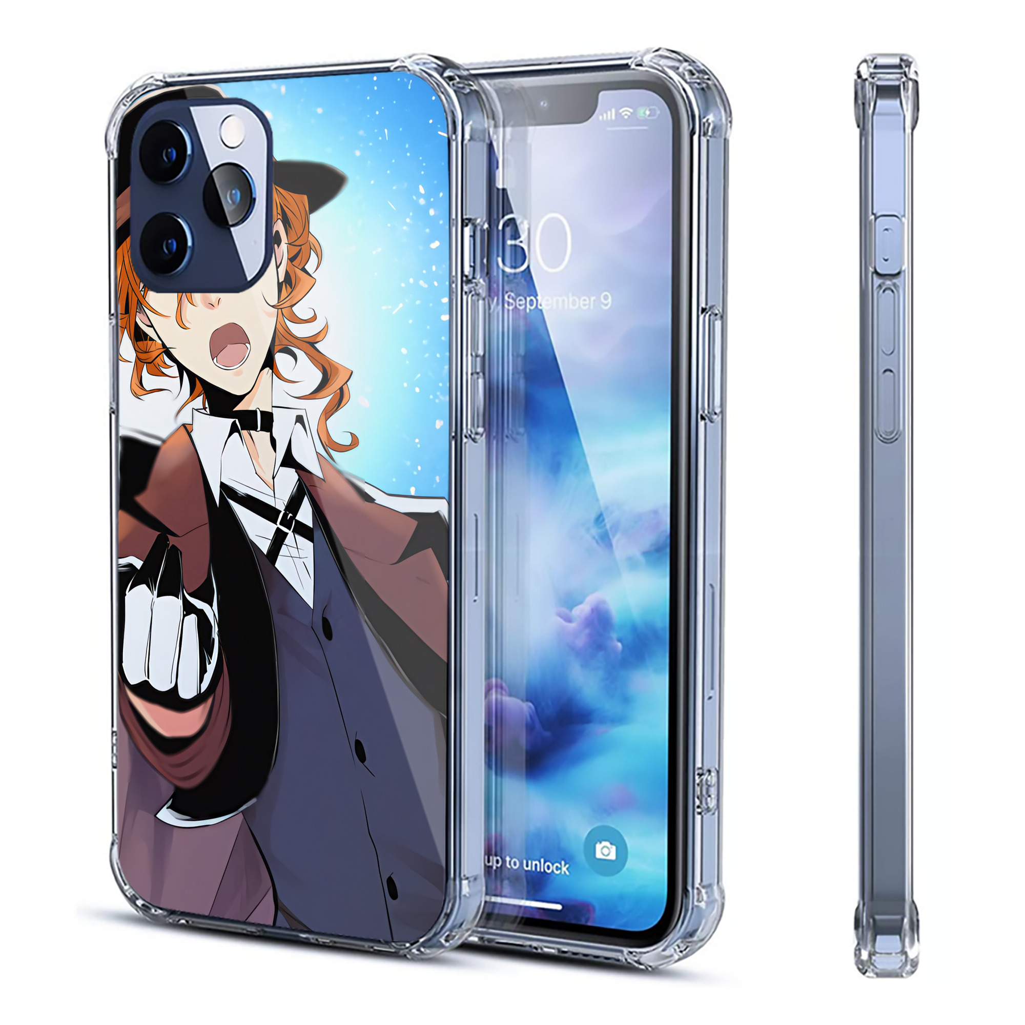 （画像用） 文豪ストレイドッグス Bungo Stray Dogs 【iPhone 12シリーズ対応】透明スマホケース（クリアソフトケース）